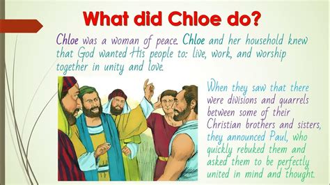 chloe paul|chloe's household in the bible.